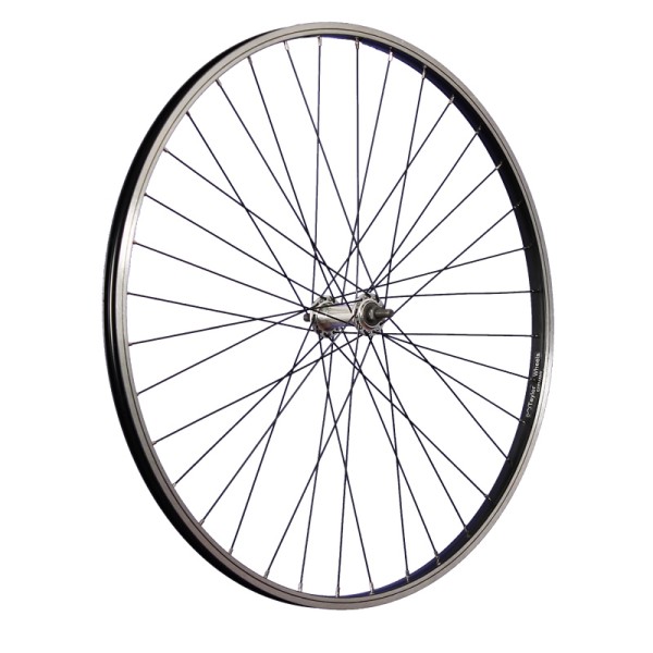 28 pouces roue avant vélo rayons acier inoxydable 622-19 noir/argent