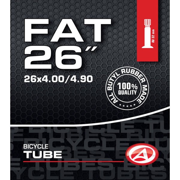 Tube de vélo 26 pouces AV Schrader Soupape 32mm 100/130-599 pour FatBike