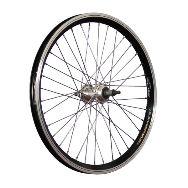 20 pouces roue arrière vélo roue libre à vis noir argent