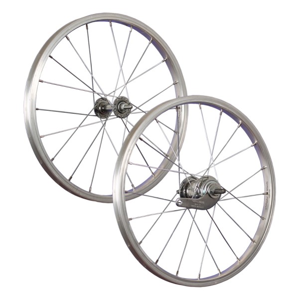 18 pouces ensemble roues vélos aluminium rétropédalage argent