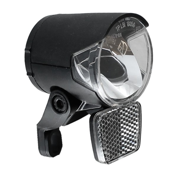 Phare LED H-Noir MR4 pour eBike- Selon STVZO 120 Lumens