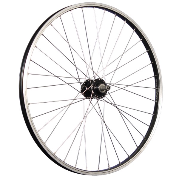 26 pouces roue arrière vélo alu Büchel disque acier inoxydable 559-21 noir