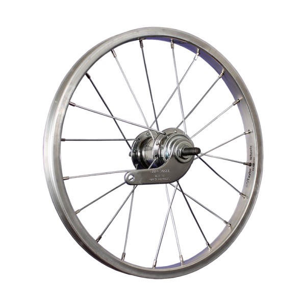 16 pouces roue arrière vélo aluminium rétropédalage 305-19 argent