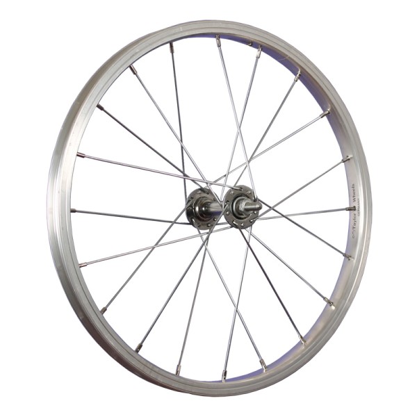 18 pouces roue avant vélo moyeu aluminium acier inoxydable 355-19 argent