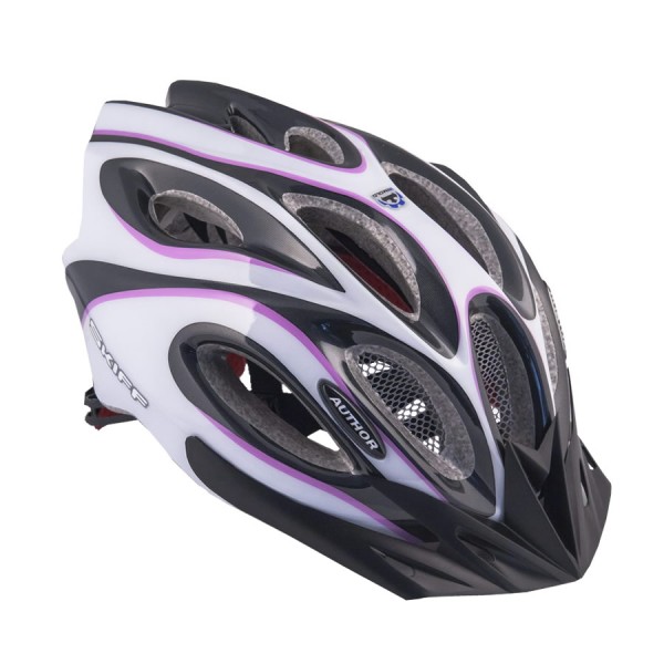 casque de vélo Skiff taille L 58cm-62cm protection contre les insectes Dial-Fit blanc rose