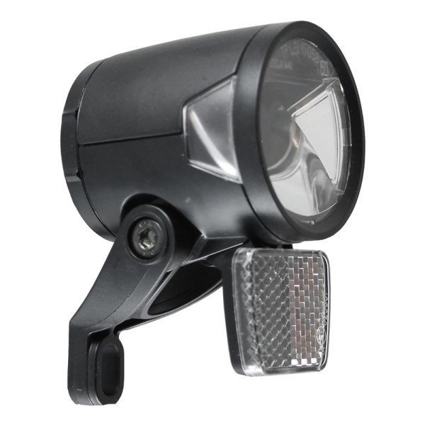 Phare LED H-Noir MR8 pour eBike- Selon STVZO 180 Lumens