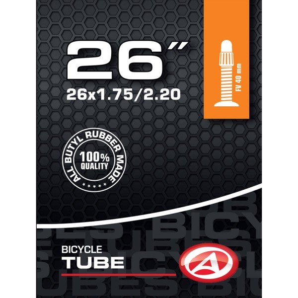 Tube à vélo 26 pouces SV PRESTA VALVE 40mm 47 / 55-599 pour MTB ATB